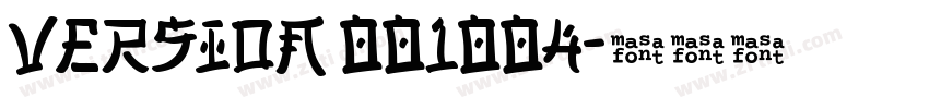 Version 001004字体转换